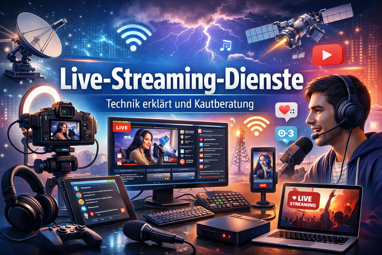 Live-Streaming-Dienste: Technik erklärt und Kaufberatung