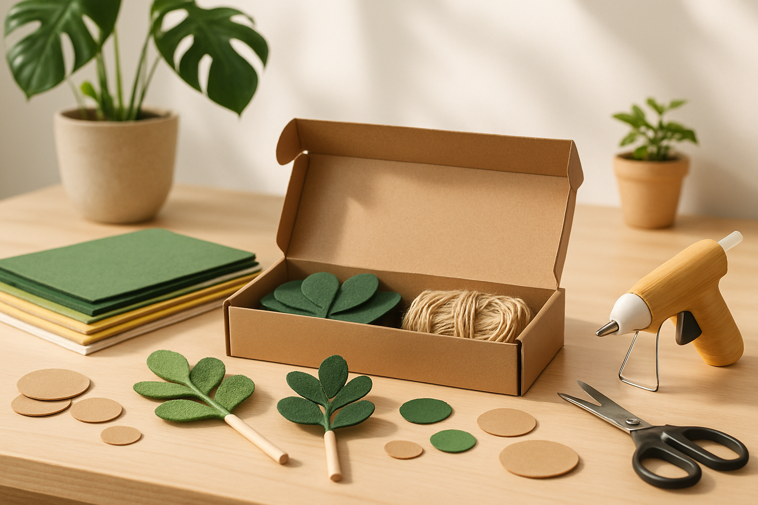 Nachhaltige DIY-Bastelsets aus recycelten Materialien