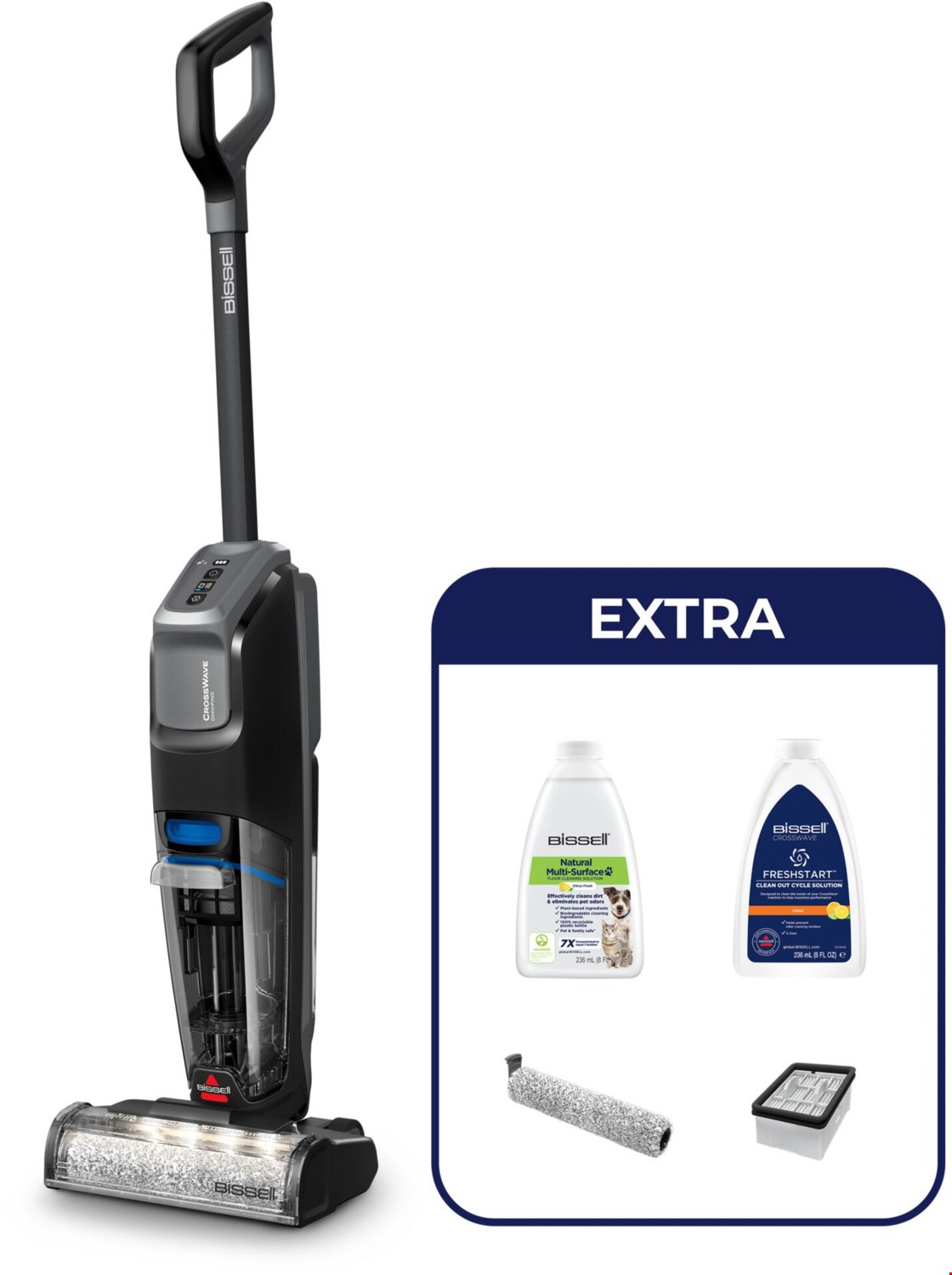 Crosswave OmniFind Pro Nass-/Trockensauger grau/schwarz