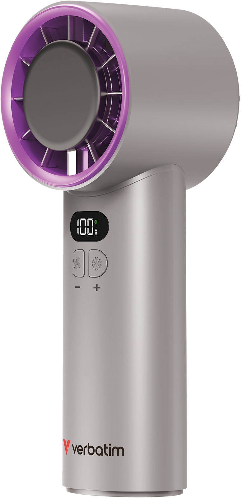 VERBATIM USB-Handventilator Cool'n'Go IceTouch grau/lila