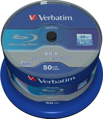 Verbatim DataLife - 50 x BD-R - 25GB 6x - Spindel (43838)
