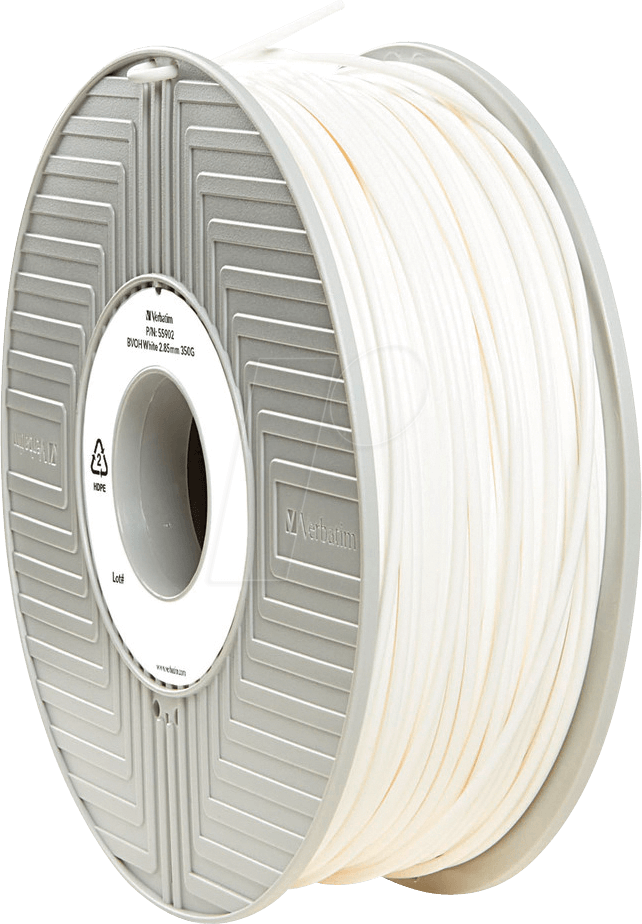 BVOH 500g Weiss 2,85mm Verbatim 3D Filament (55904)