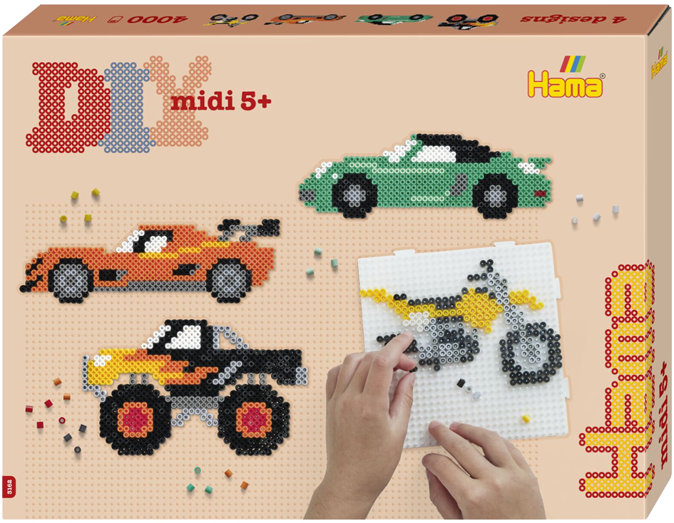 Hama Bgelperlen midi , Fahrzeuge, , Geschenkpackung