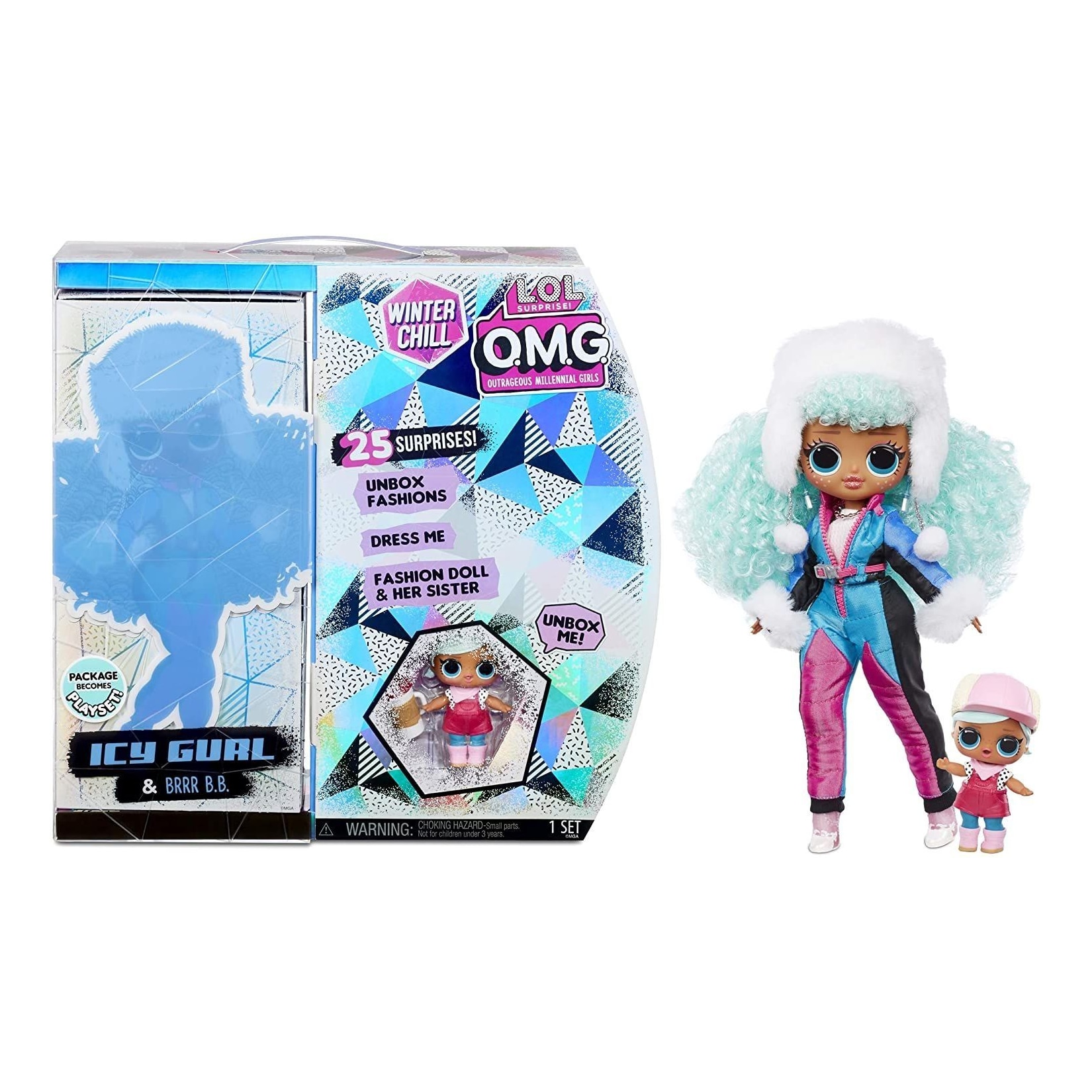 L.O.L. SURPRISE! L.O.L Winter Chill ICY Gurl & Brrr BB Puppe