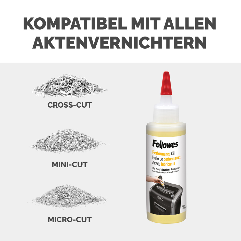 Fellowes Aktenvernichter-Öl, Inhalt: 120 ml