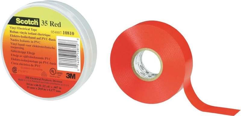 3M Deutschland PVC Elektro-Isolierband 19 mm x 20 m, gelb Scotch 35 19x20 ge Breite 19mm, Werkstoff PVC, Farbe gelb, Länge 20m, UV-beständig, Isolierend, Selbstverlöschend, Stärke 0,18mm, Witterungsbeständiges, abriebfestes PVC-Klebeband. Beständig g