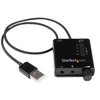 StarTech.com USB Audio Adapter - Externe USB Soundkarte mit SPDIF Digital Audio - Schwarz - Soundkarte - 24-Bit - 96 kHz - Stereo - USB2.0 (ICUSBAUDIO2D)