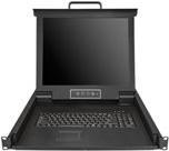 StarTech.com Rackmount KVM Console - Single-Port with 43,20cm (17) LCD Monitor - KVM-Konsole mit KVM-Switch - 1 Anschlüsse - 43.2 cm (17) - Rack - einbaufähig - 1280 x 1024 - 250 cd/m² - 1000:1 - 5 ms - VGA - Schwarz - 1U