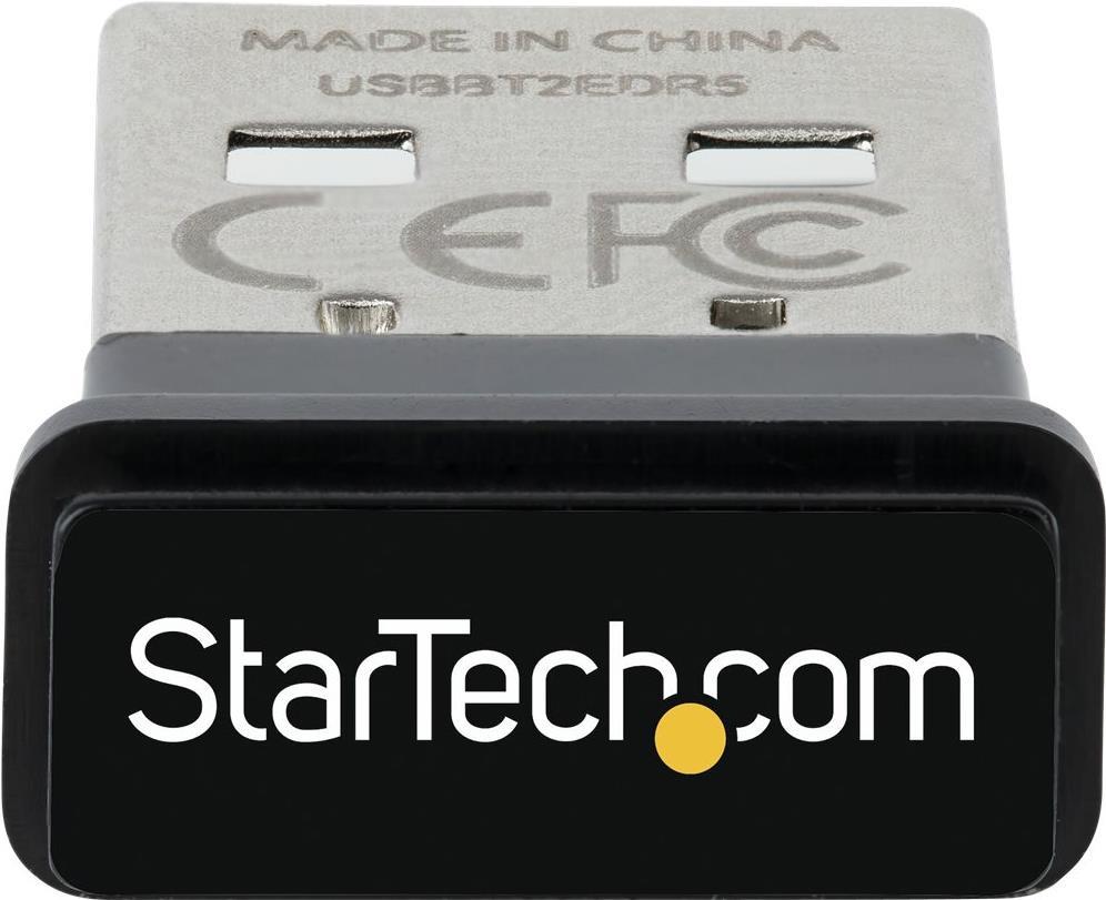 StarTech.com USB Bluetooth 5,0 Adapter, USB Bluetooth Dongle Receiver for PC/Computer/Laptop/Keyboard/Mouse/Headsets, Range 33ft/10m, EDR (USBA-BLUETOOTH-V5-C2) - Netzwerkadapter - USB - Bluetooth 5,0 EDR, Bluetooth 5,0 LE, Bluetooth 5,0 - Klasse 2 -