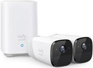 Anker Eufy eufyCam 2 Pro - Netzwerk-Überwachungskamera - Außenbereich, Innenbereich - wetterfest - Farbe (Tag&Nacht) - Audio - drahtlos - Wi-Fi - Wi-Fi - mit Eufy HomeBase 2 (Packung mit 2) (T88513D1)