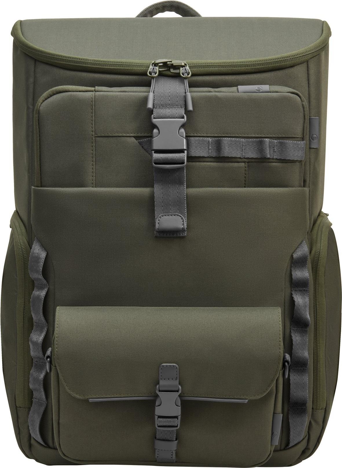 HP Laptop Backpack - Notebook-Rucksack - modular - 39,6 cm (15,6) - Grau, grün (9J496AA)