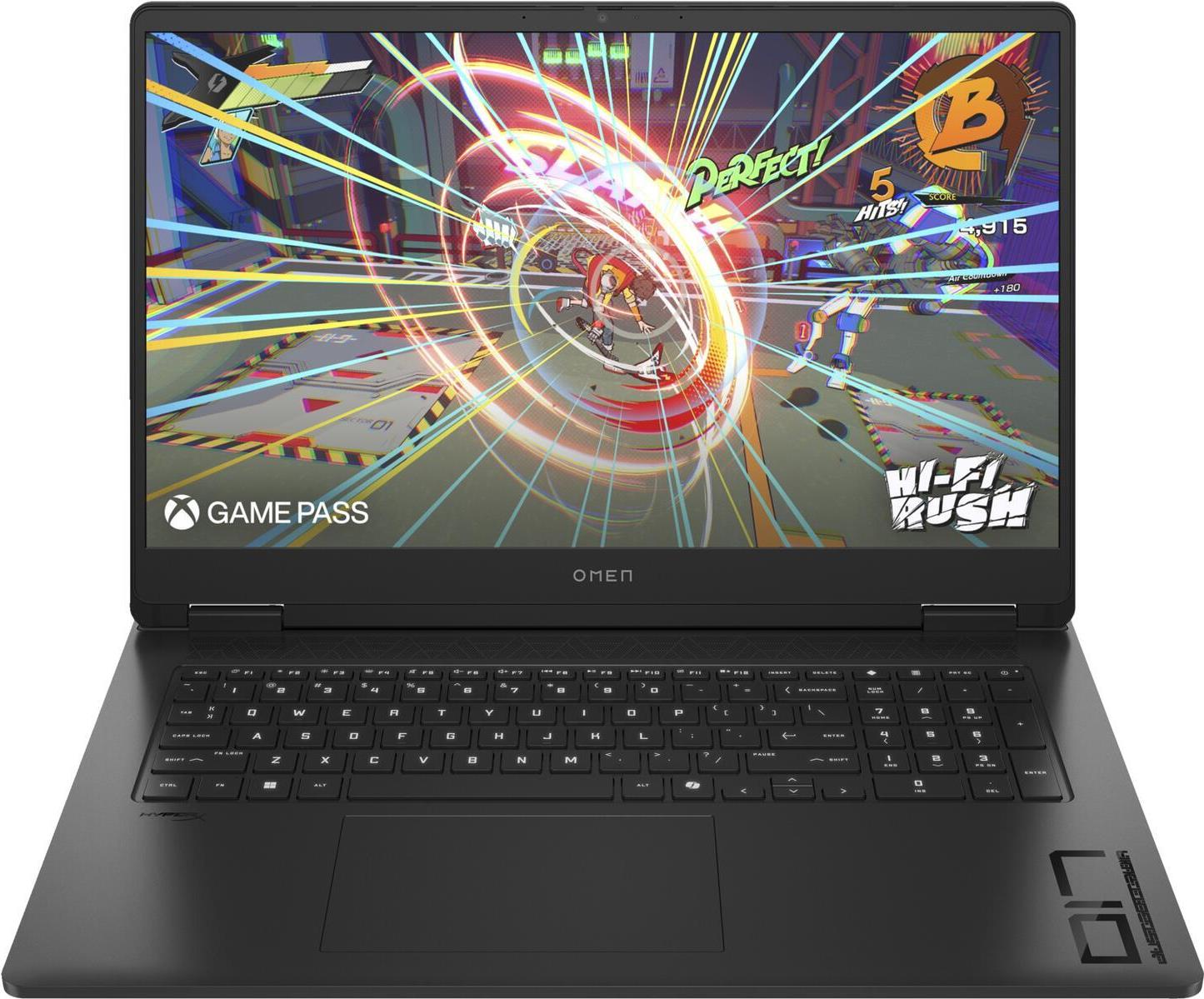 HP OMEN 17-db0079ng AMD Ryzen 7 8845HS Laptop 43,9 cm (17.3) Quad HD 32 GB DDR5-SDRAM 1 TB SSD NVIDIA GeForce RTX 4070 Wi-Fi 6 (802.11ax) Windows 11 Home Schwarz (A33TLEA#ABD)
