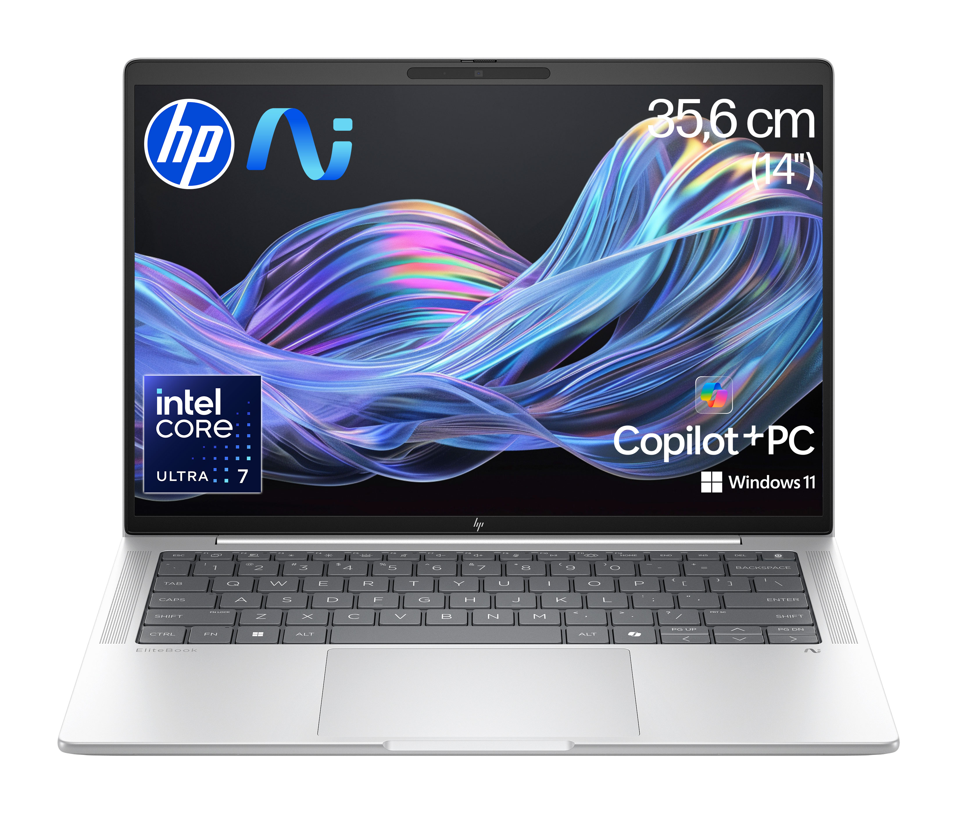 HP EliteBook X G1i KI Laptop Wolf Pro Security Edition Intel Core Ultra 7 258V 35,6 cm (14) WUXGA 32 GB LPDDR5x-SDRAM 1 TB SSD Windows 11 Pro Copilot+ PC Silber (B69BJET#ABD)