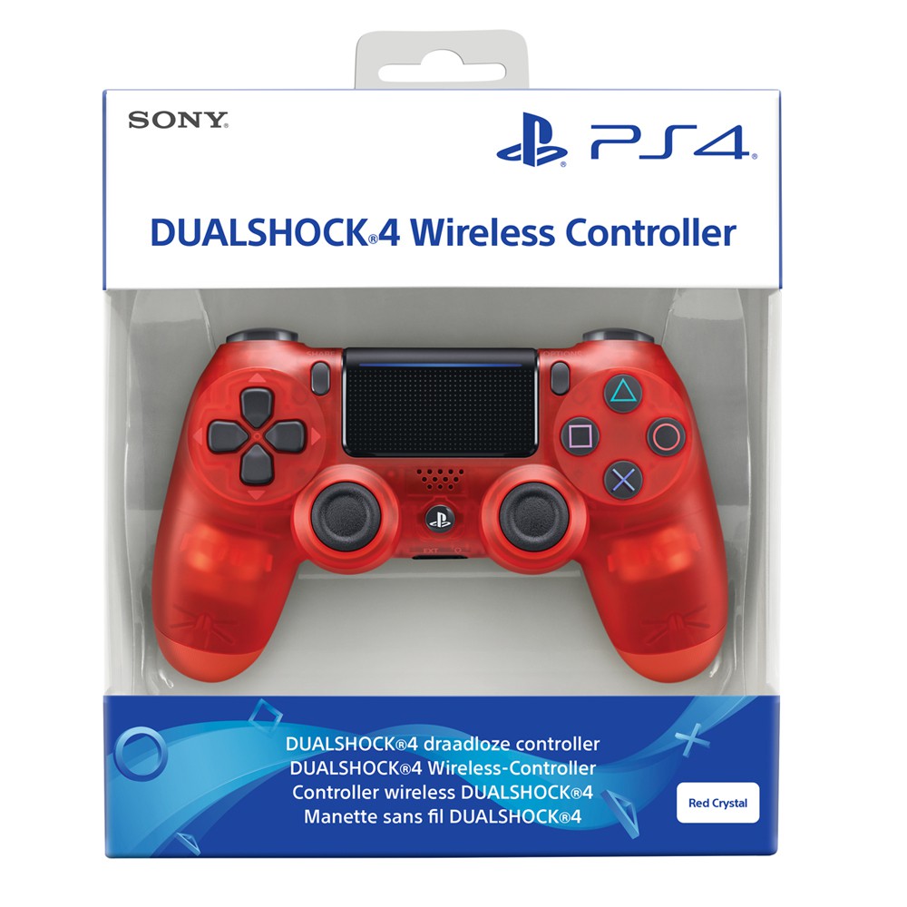 PS4 - Original Wireless DualShock 4 Controller #Red Crystal V2 [Sony] (mit OVP) (gebraucht)