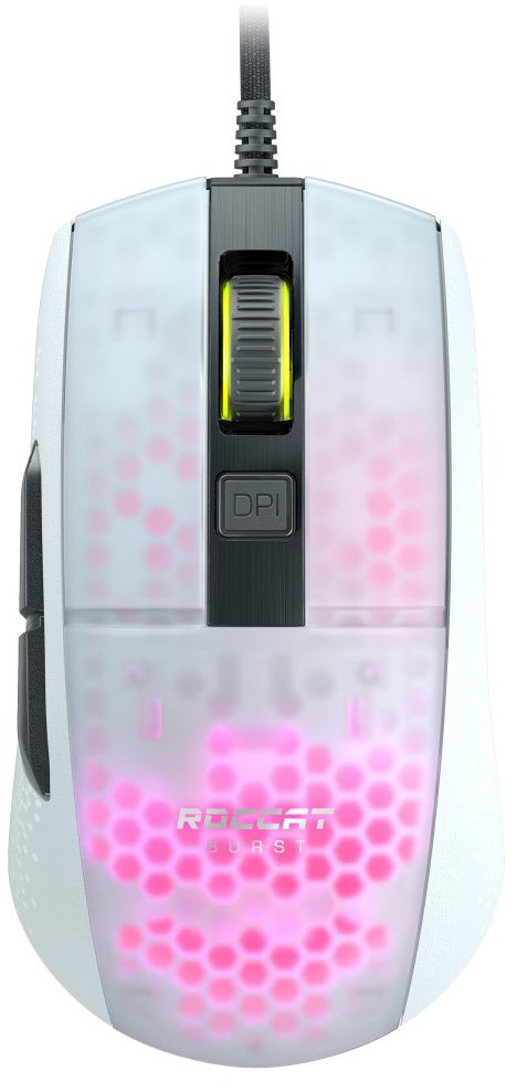 Burst Pro schnurgebundene Maus weiß