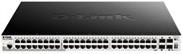 D-Link DGS 1510-52XMP - Switch - L3 - Smart - 48 x 10/100/1000 (PoE+) + 4 x 10 Gigabit SFP+ - an Rack montierbar - PoE+ (370 W) (DGS-1510-52XMP)