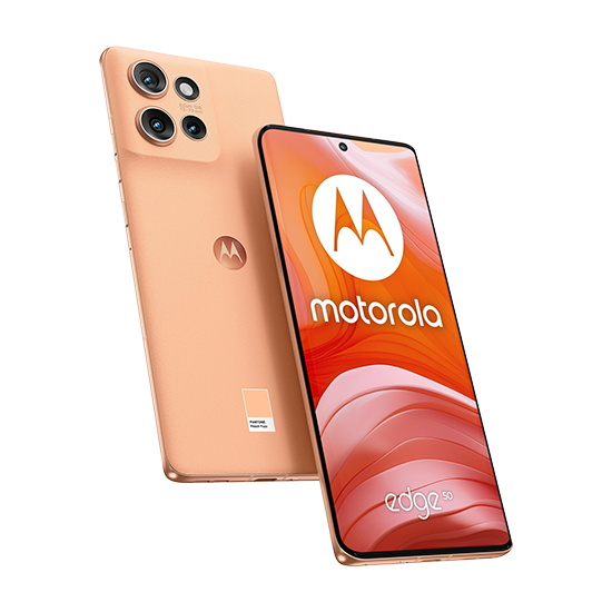 Motorola Edge 50 - 5G Smartphone - Dual-SIM - RAM 12 GB / Interner Speicher 512 GB - pOLED-Display - 6.67 - 2712 x 1220 Pixel (120 Hz) - Triple-Kamera 50 MP, 13 MP, 10 MP - front camera 32 MP - Peach Fuzz (PB2U0002SE)