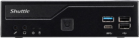 Shuttle XPC slim DH610 - Barebone - Slim-PC - LGA1700-Sockel - Intel H610 - keine CPU - RAM 0GB - GigE, 2,5 GigE - Schwarz (DH610)