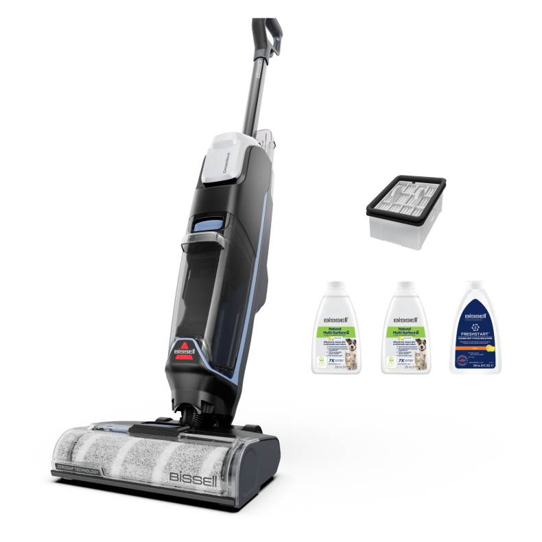 BISSELL 4327N CrossWave Edge Cordless Pro Waschsauger (Multi-Oberfläche, 0.75 l Wassertankkapazität, 450 ml Tank für Schmutzwasser, Vakuumfilter)