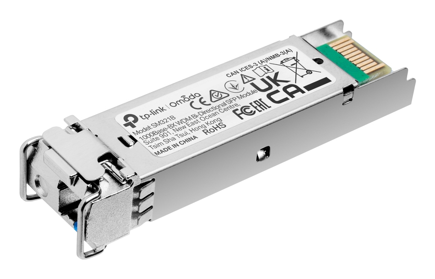 TP-Link TL-SM321B(UN) SFP (Mini-GBIC)-Transceiver-Modul GigE 1000Base-BX LC/UPC Einzelmodus bis zu 10 km