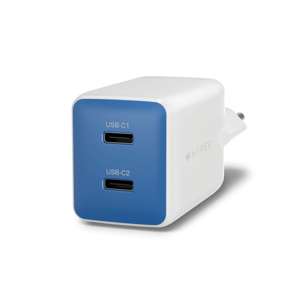 Hyper HyperJuice Flex 45W GaN Charger - Blue (HJ1201BUEU)