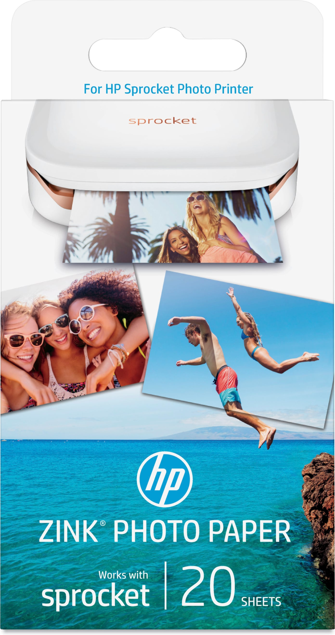 Hewlett Packard HP Sprocket Fotopapier selbstklebend 20 Blatt (5x7,6cm