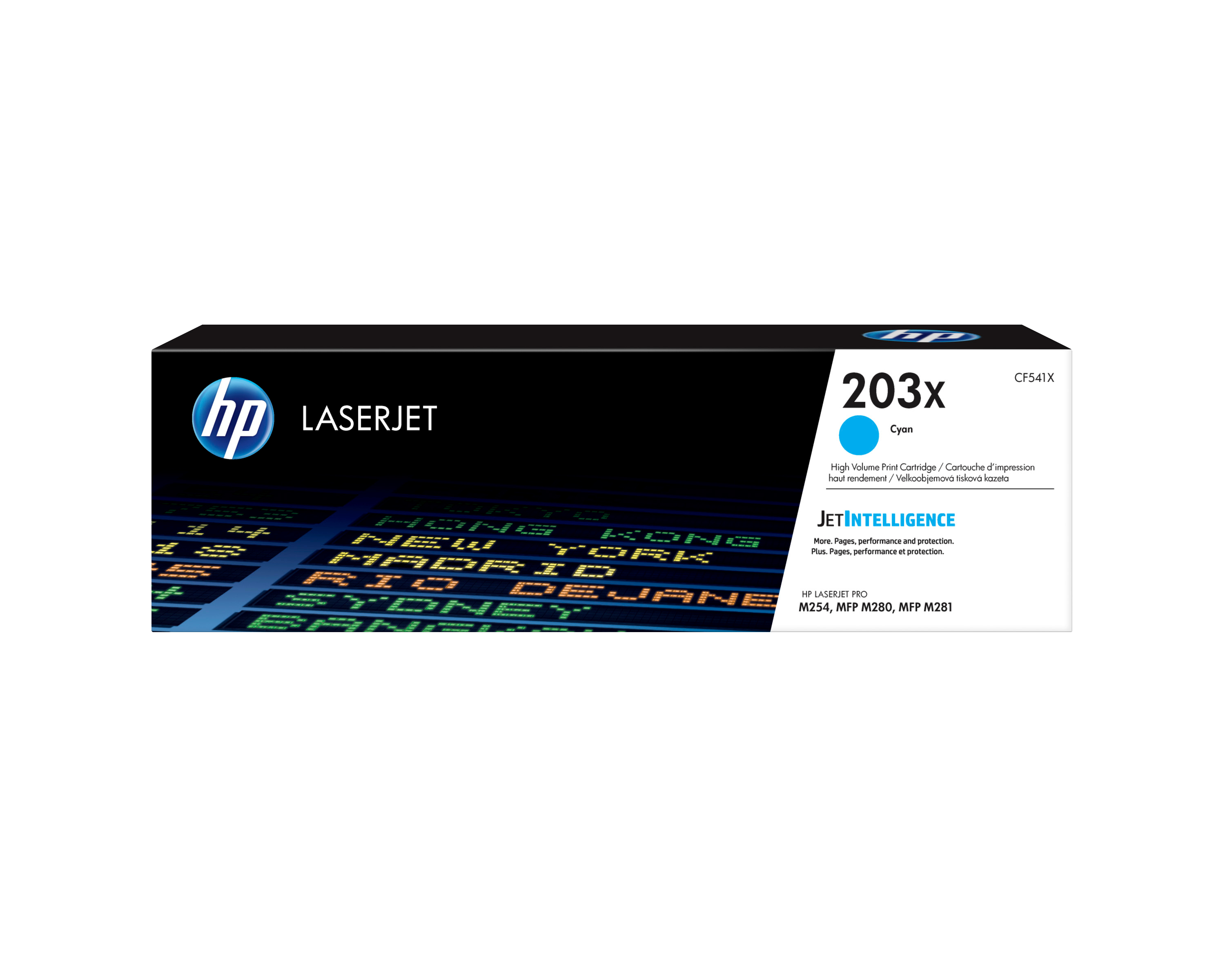 HP 203X Cyan Original LaserJet-Tonerkartusche mit hoher Reichweite (CF541X)