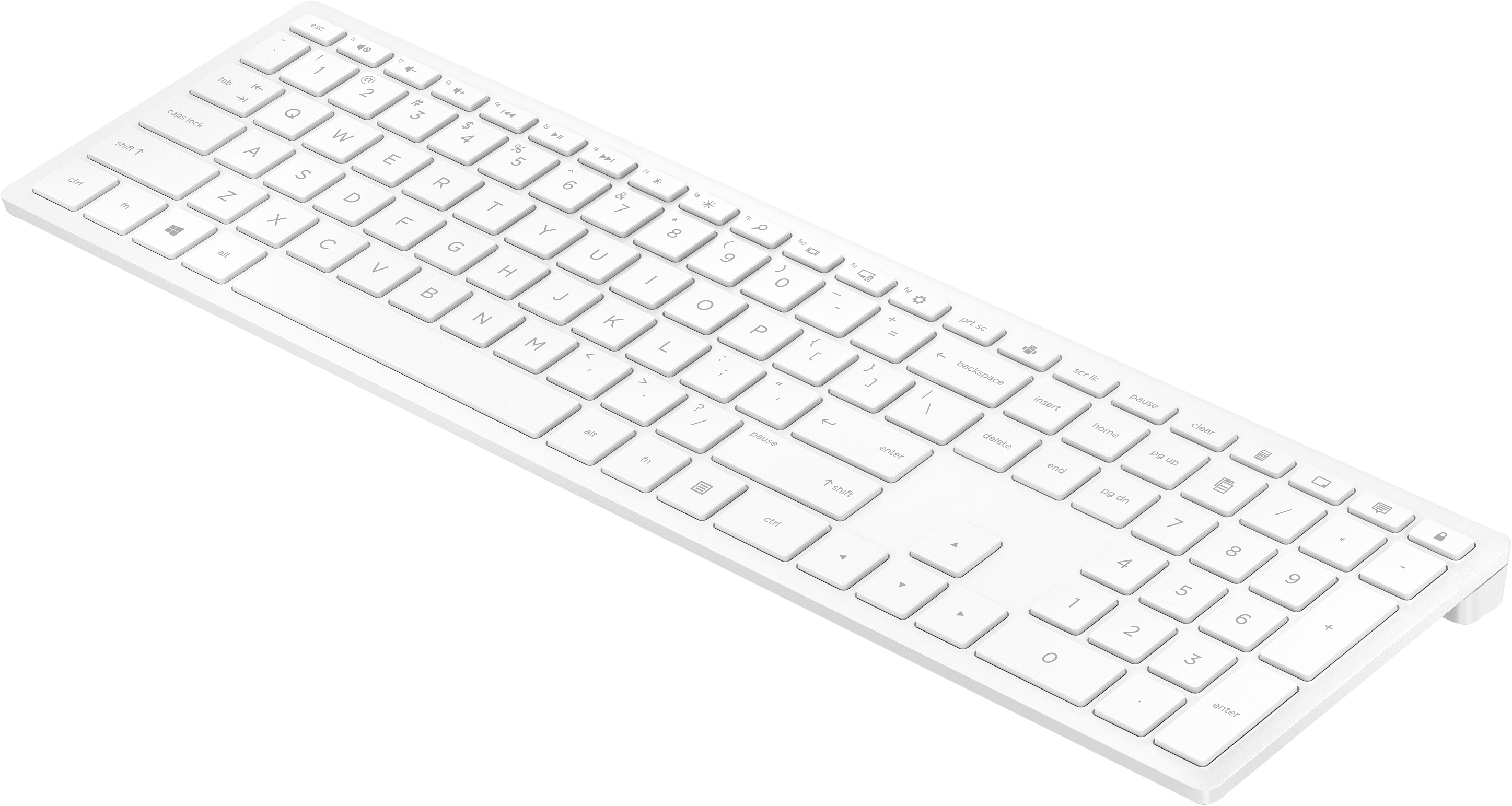 HP Pavilion 600 - Tastatur - kabellos - Englisch - Schneeweiß (4CF02AA#ABB)