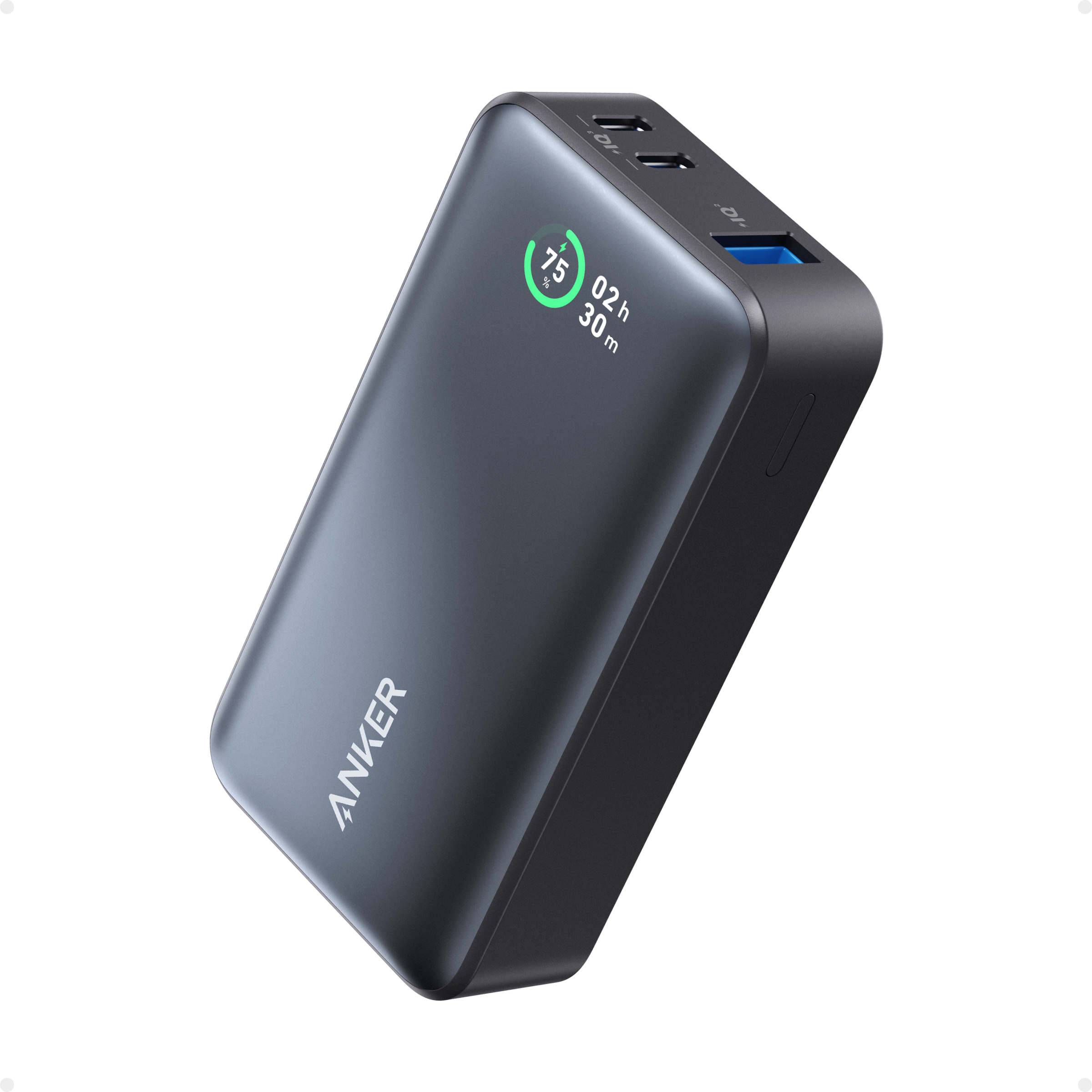 Anker PowerCore 533 - Powerbank - 10000 mAh - 30 Watt - 3 A (24 pin USB-C) - Schwarz (A1256G12)