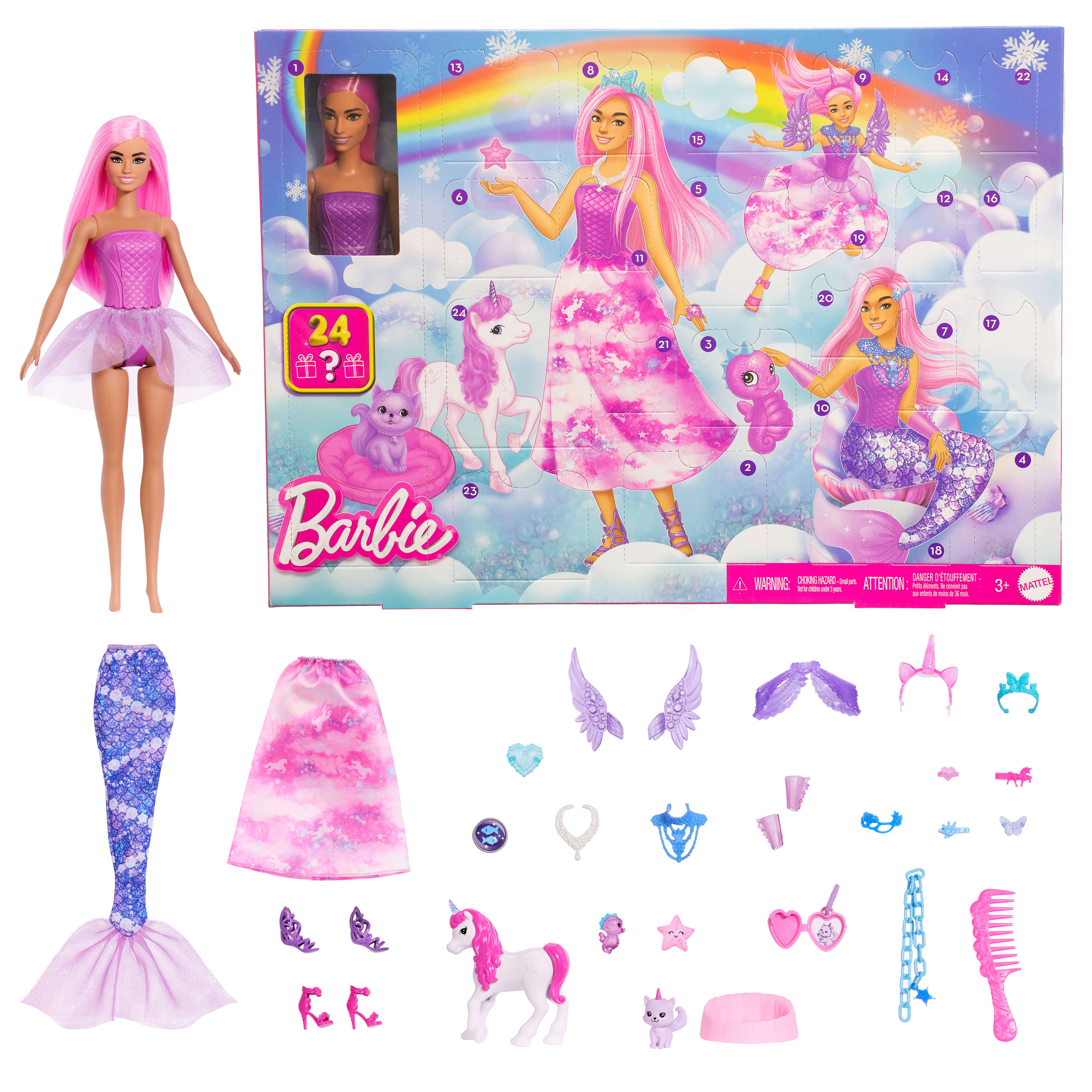 Mattel GAMES Adventskalender Barbie mehrfarbig