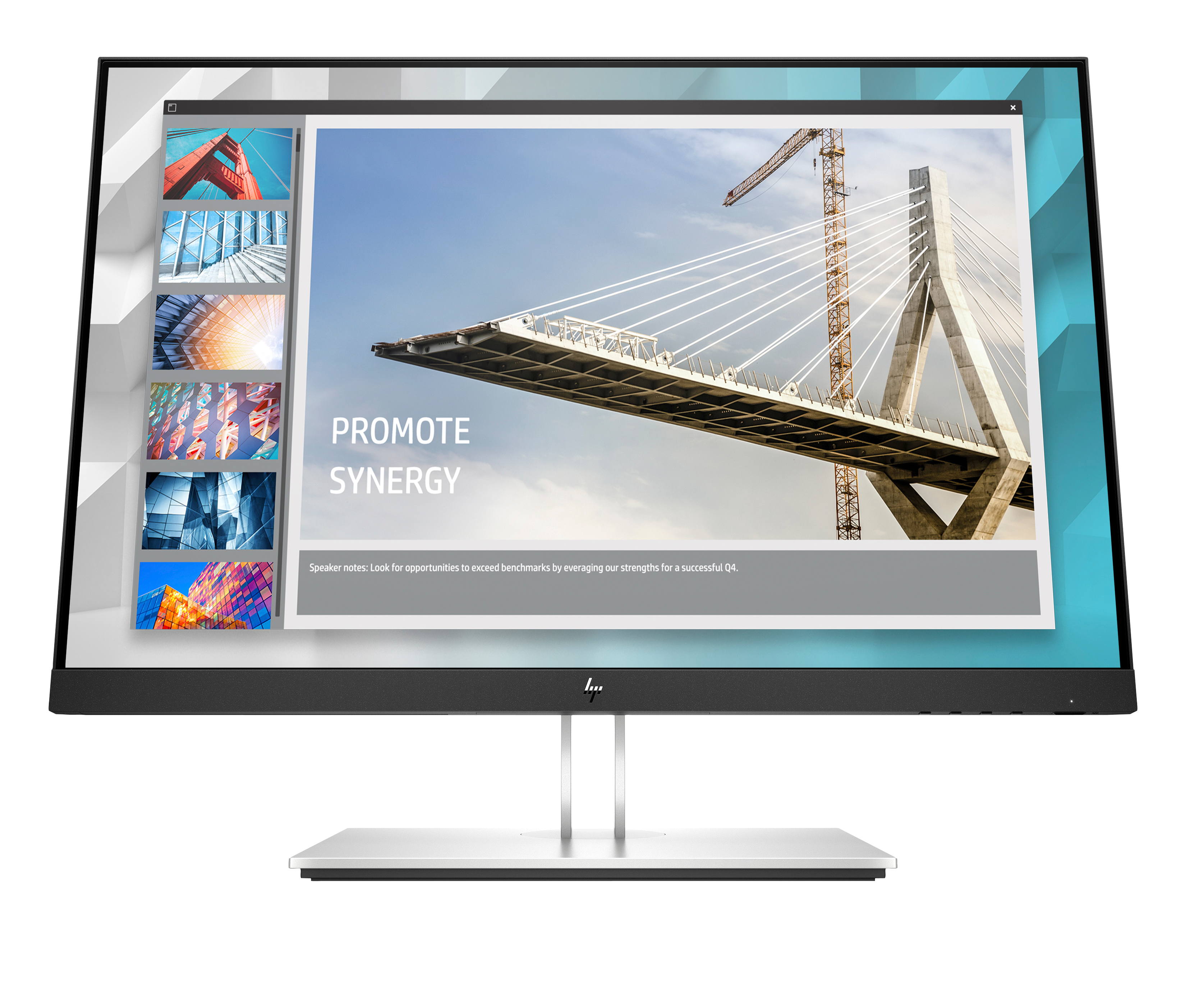 E24i G4 61 cm (24") TFT-Monitor mit LED-Technik schwarz/silber