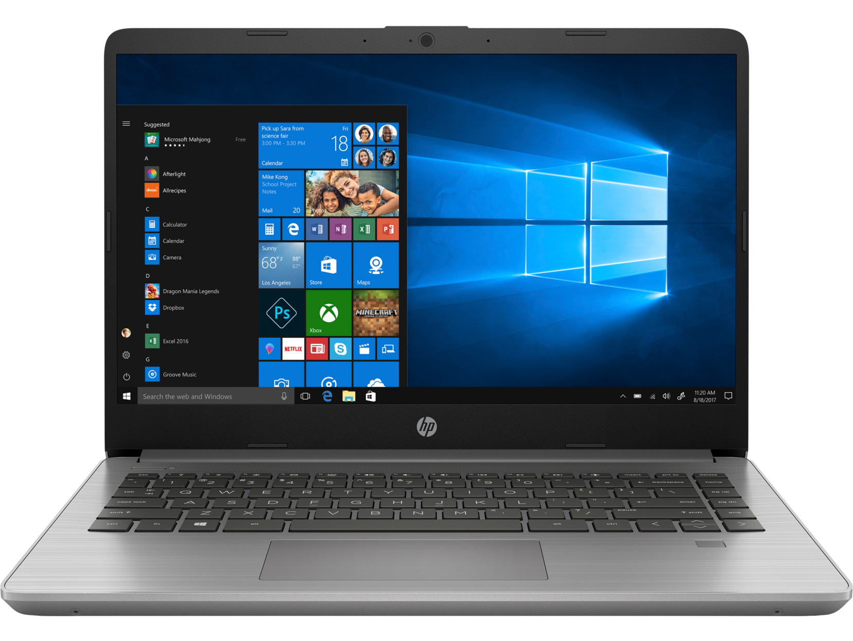 HP Notebook 340S G7 255F5ES, 35,6cm (14"), FullHD, 8GB DDR4, 512GB SSD, Windows 11 Pro