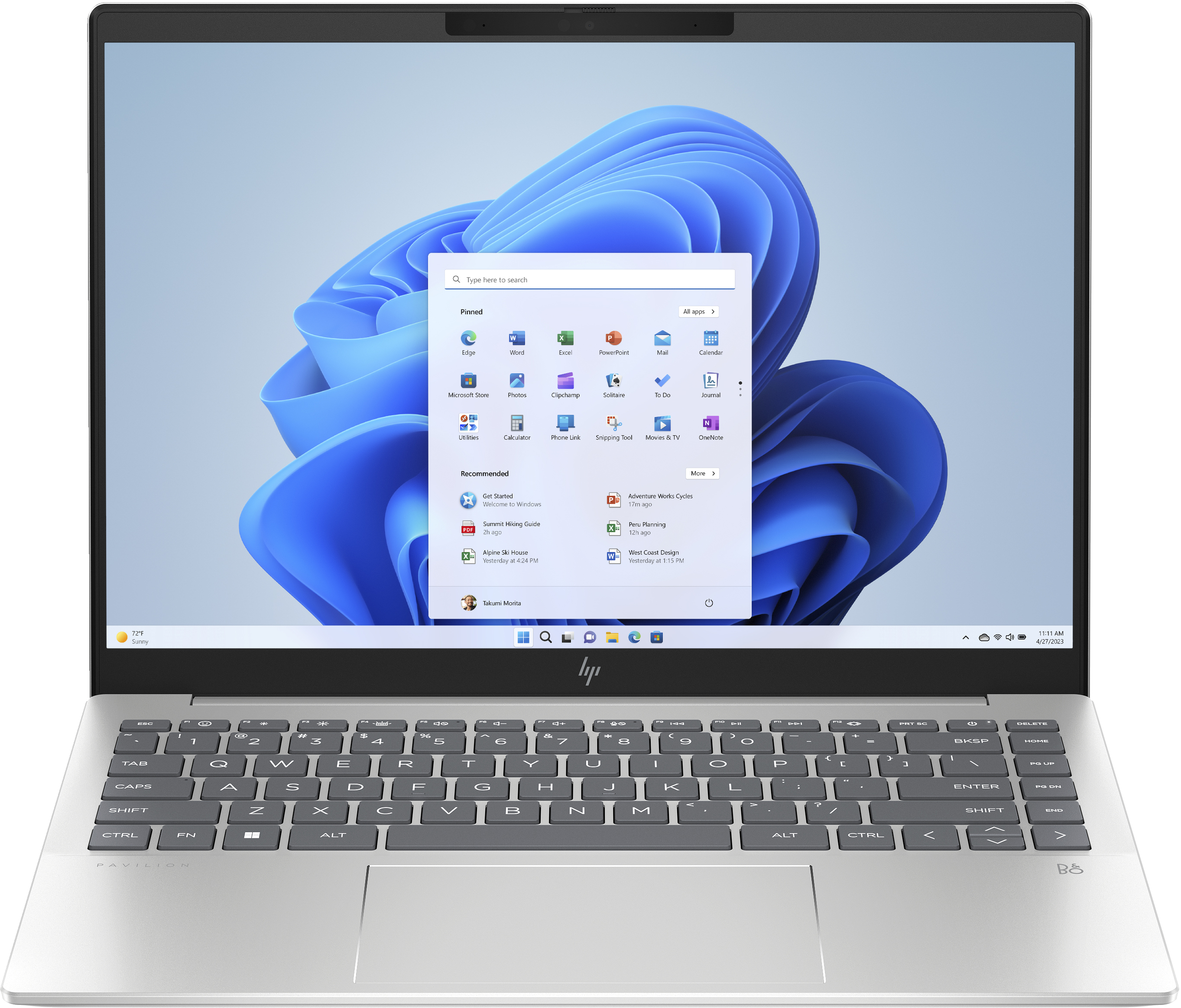 HP Pavilion Plus 14-ey0058ng AMD Ryzen™ 5 7540U 35,6 cm (14")