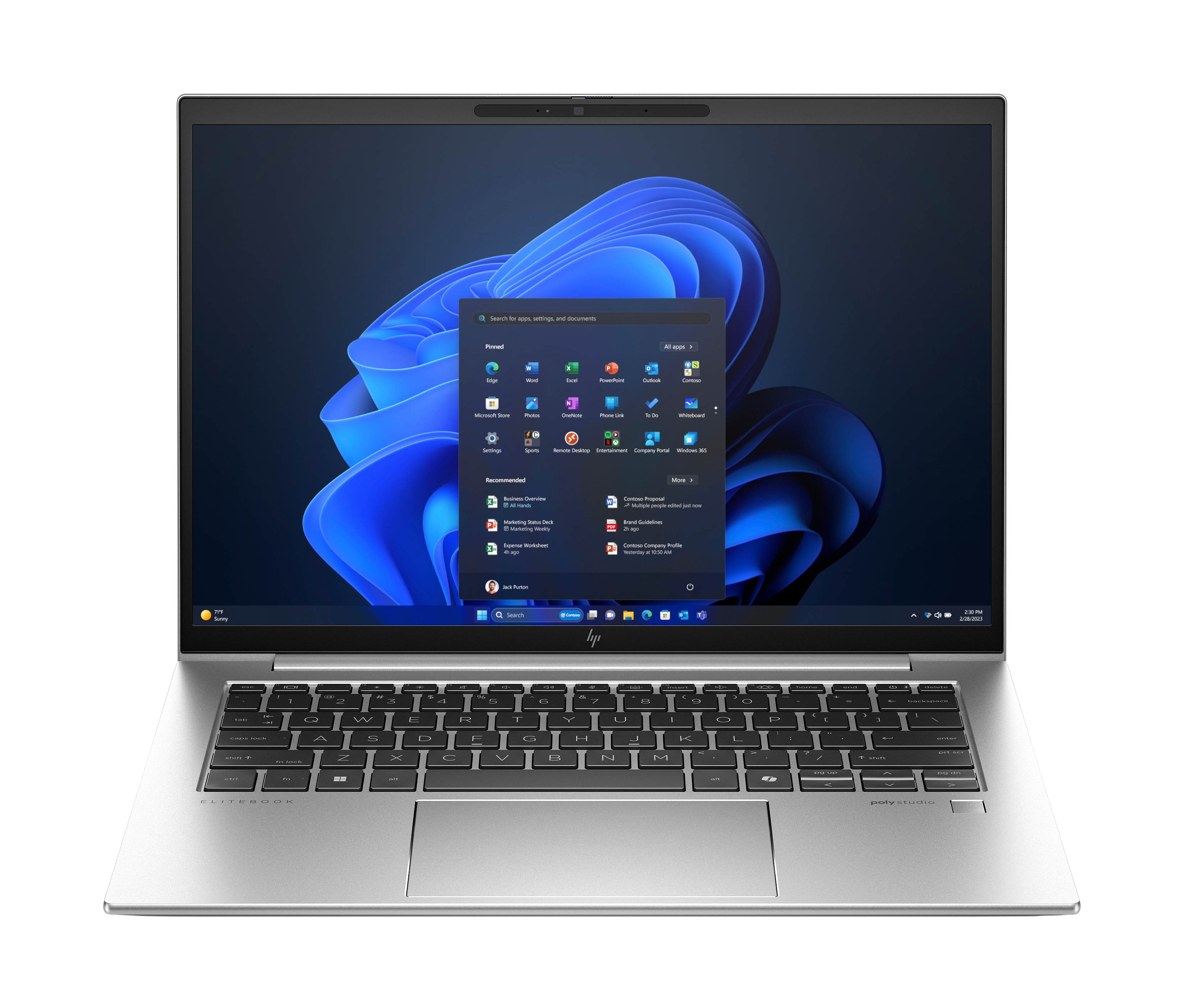 HP EliteBook 845 G11 A26QJEA Laptop 35,6 cm (14,0 Zoll), 16 GB RAM, 512 GB SSD, AMD Ryzen 5 8540U