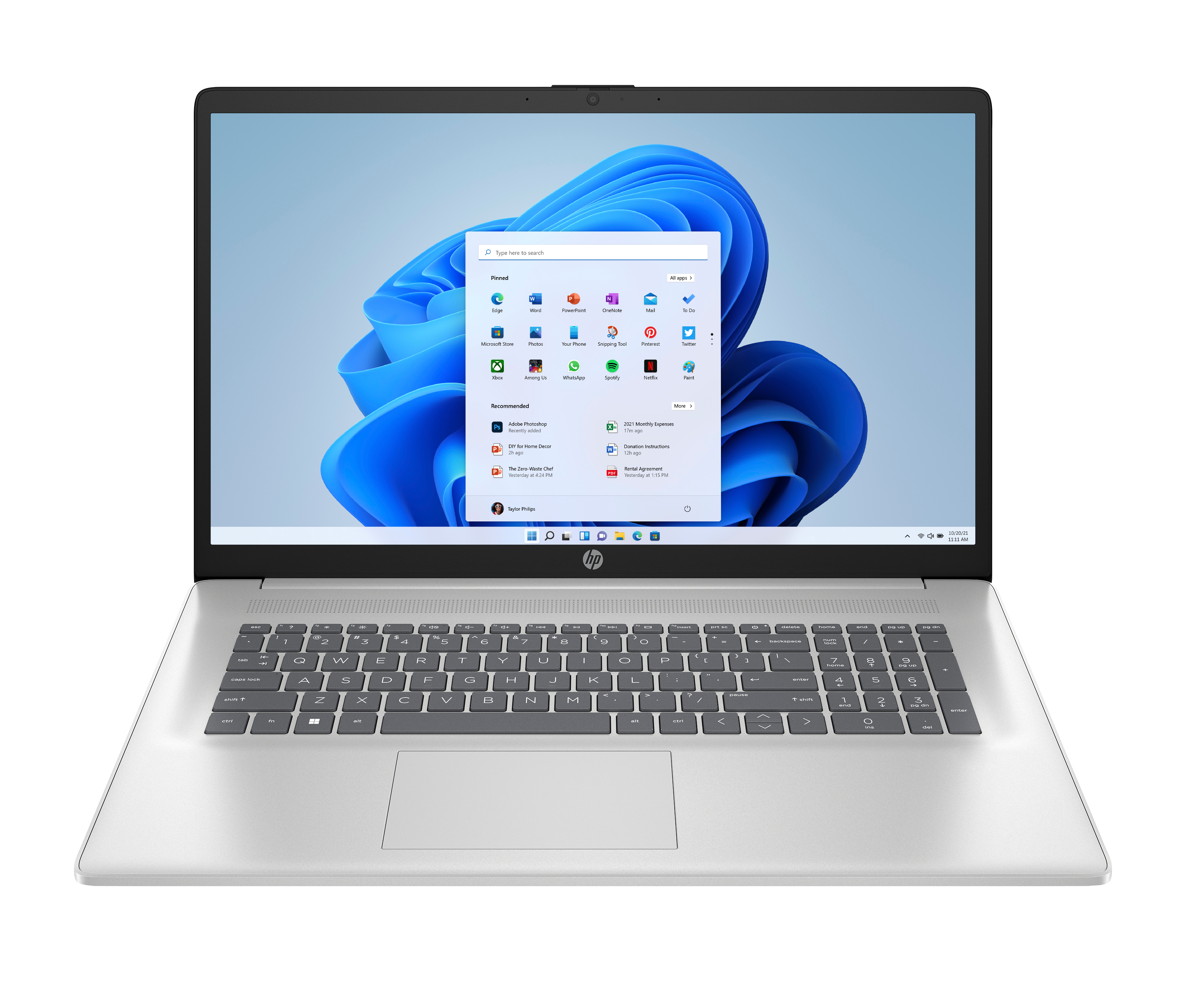 17-cp3575ng (C94HTEA) 43,9 cm (17,3") Notebook natursilber, 16 GB RAM, 1000 GB SSD, AMD Ryzen 7 Prozessor, Windows 11, Full HD Display