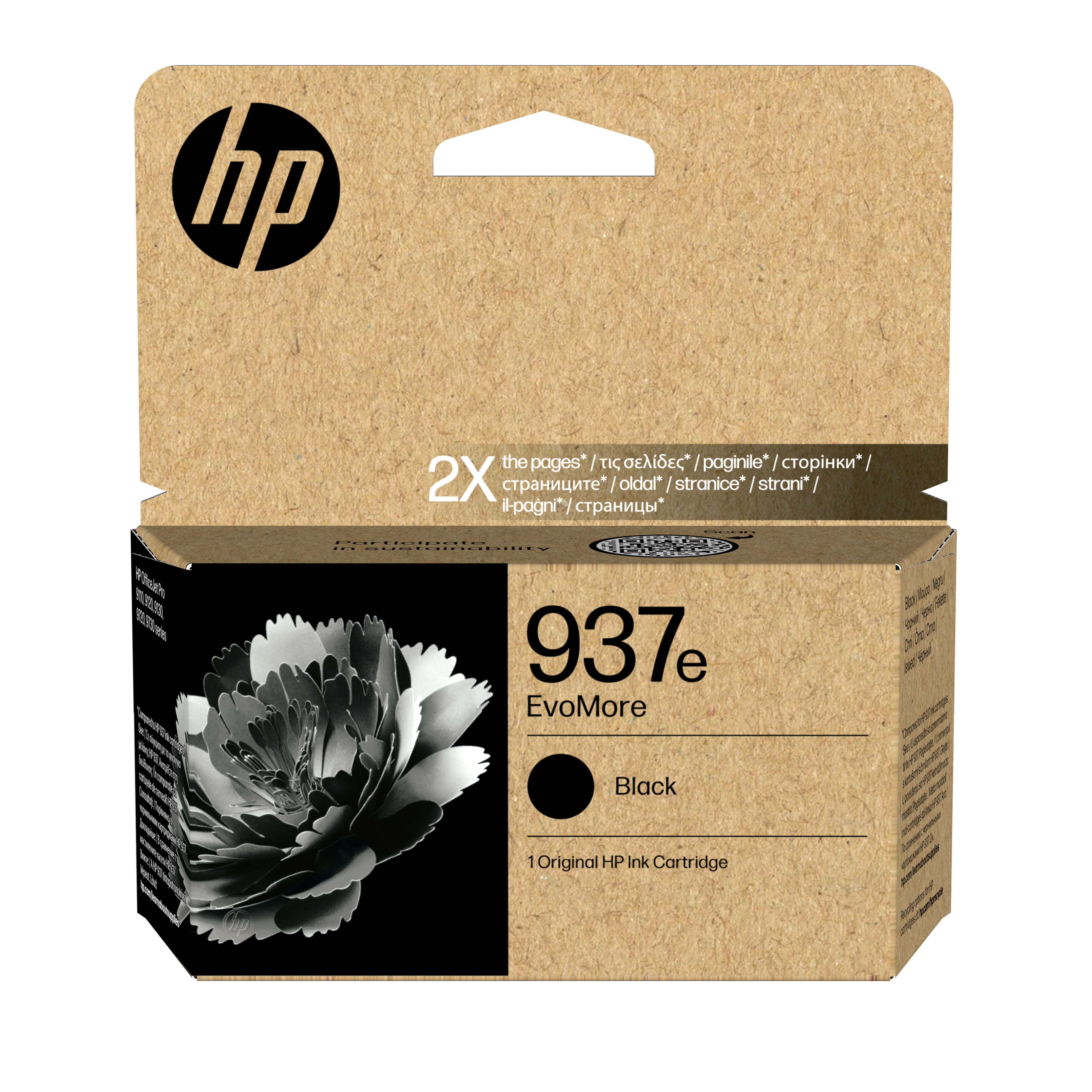 HP Tinte schwarz 2.500 S. No.937e ca. 2.500 Seiten, OJ 91x0/9700 (4S6W9NE#LS1)