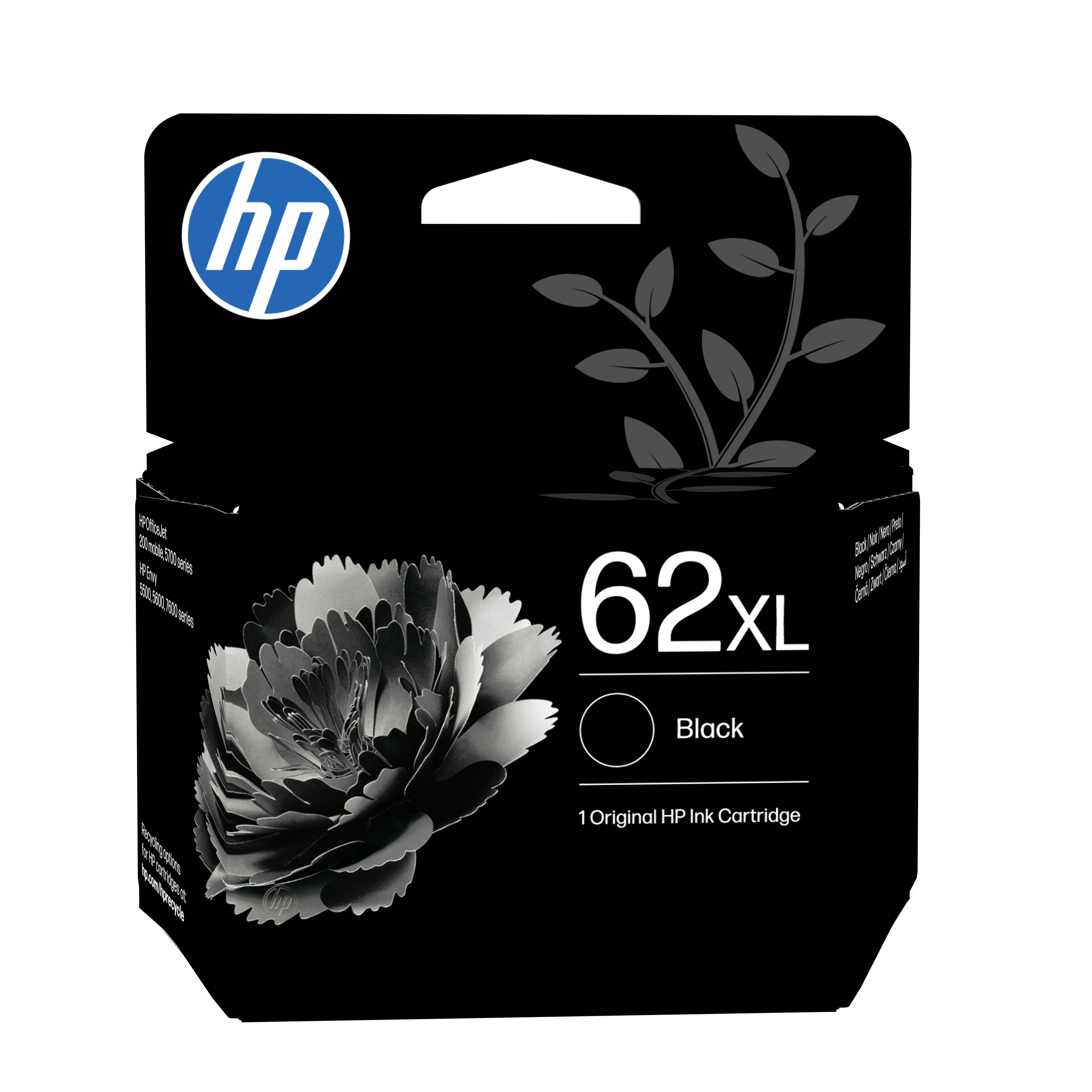 HP 62 Black Original Ink Cartridge (C2P04AE#LS1)