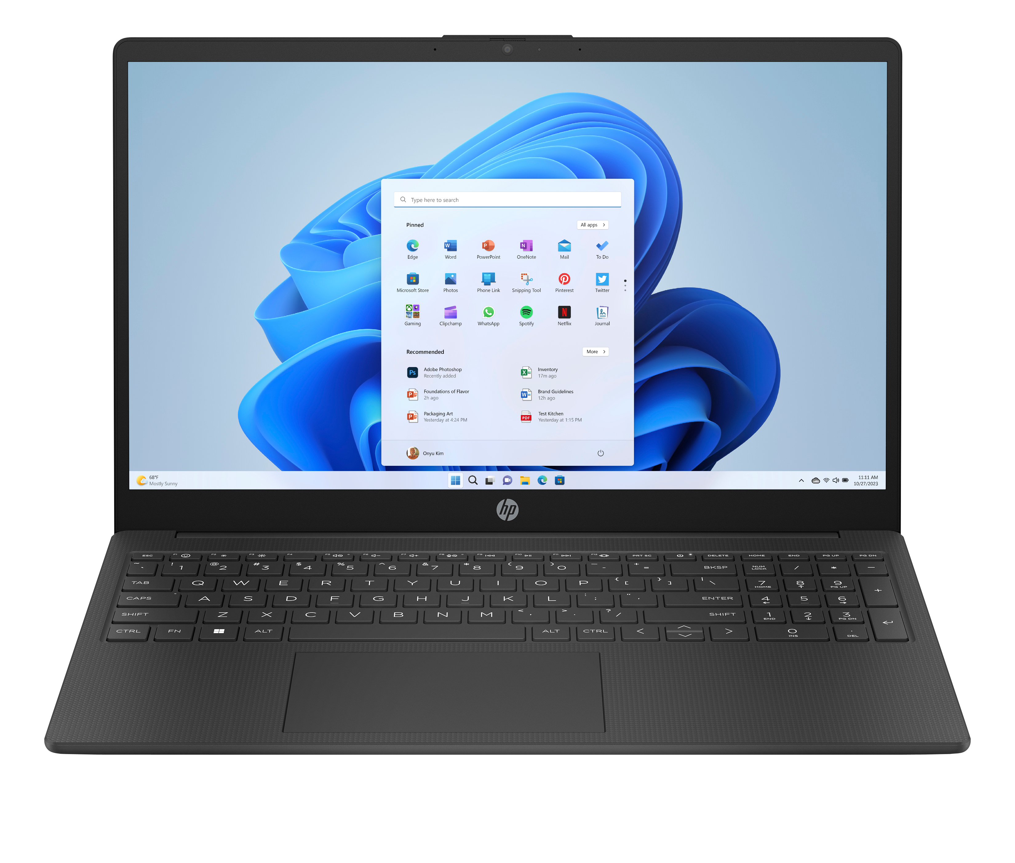 15-fd0610ng (D46JSEA) 39,6 cm (15,6") Notebook jet black, 8 GB RAM, Windows 11, Full HD Display