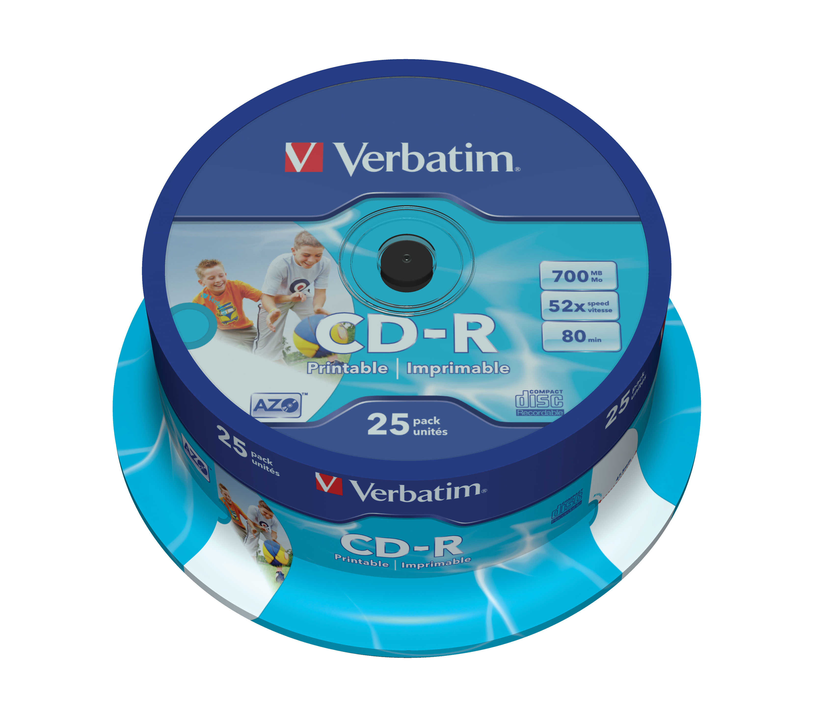 Verbatim Verbatim - CDR 80Min 700MB 52x bedruckbar 25er Spindel