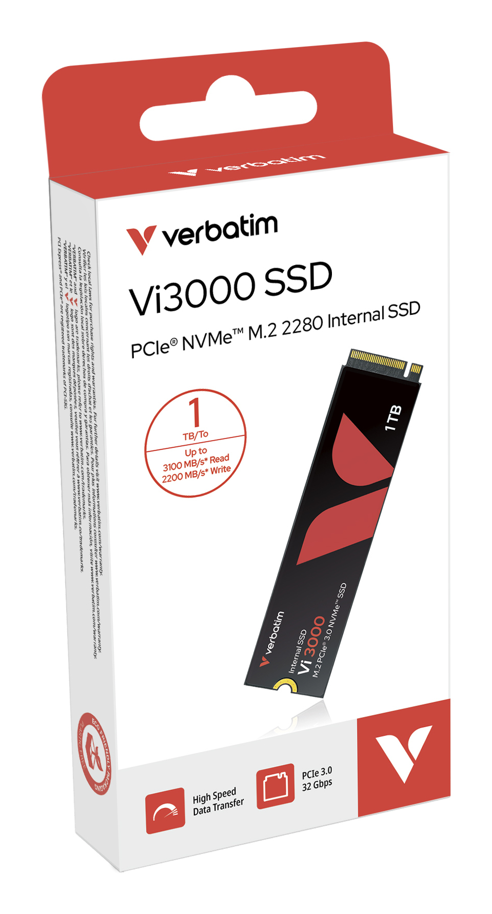 VERBATIM M.2 2280 SSD Vi3000, PCIe 3.0, 1 TB