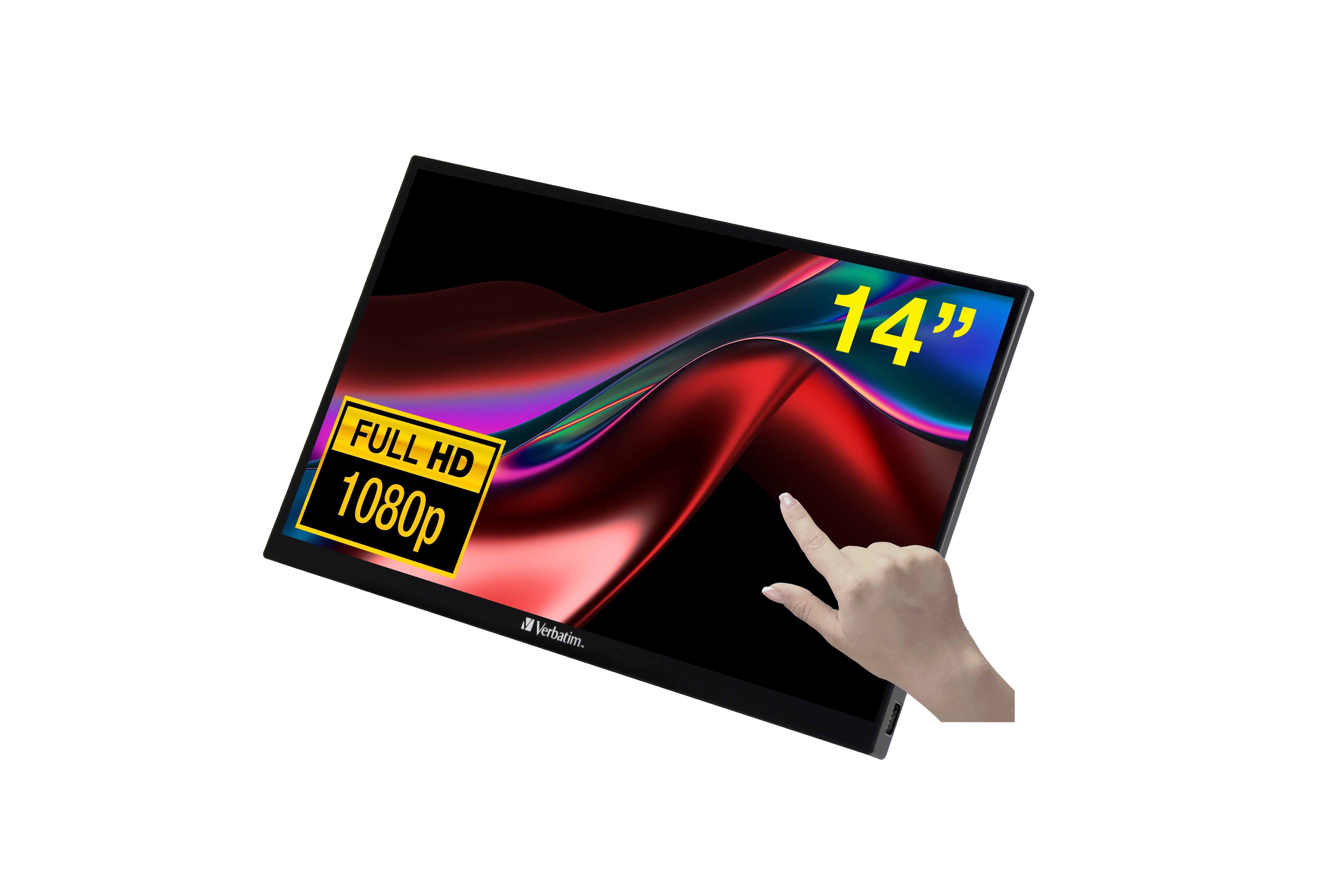 VERBATIM Tragbarer Monitor PMT-14, 35,6 cm (14"), HDMI, USB-C