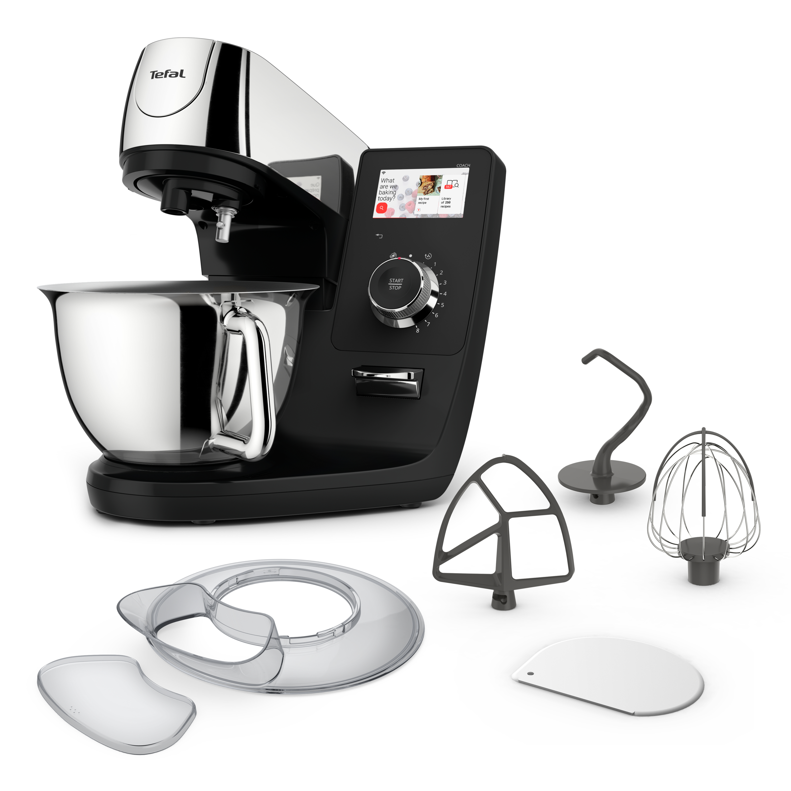 Tefal QB950D iCOACH Küchenmaschine TOUCH WIFI Küchengerät 5,5 Liter Schüssel
