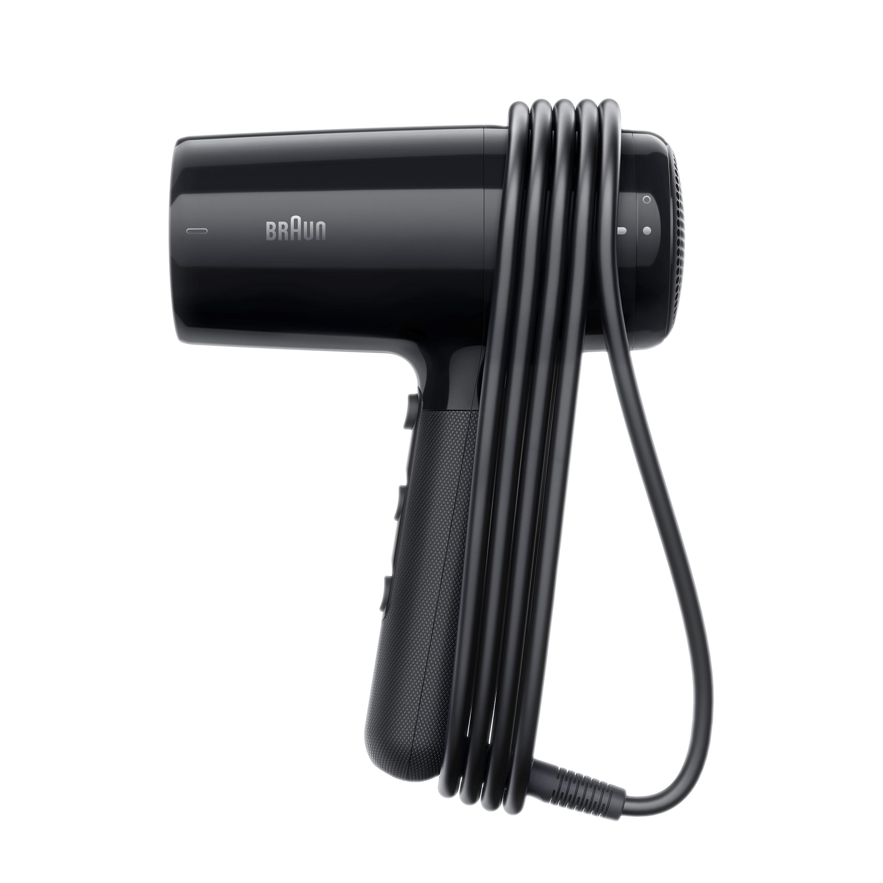 Braun HD2.0 Haartrockner 2000 W Schwarz mit 2 Geschwindigkeiten und Cool Shot