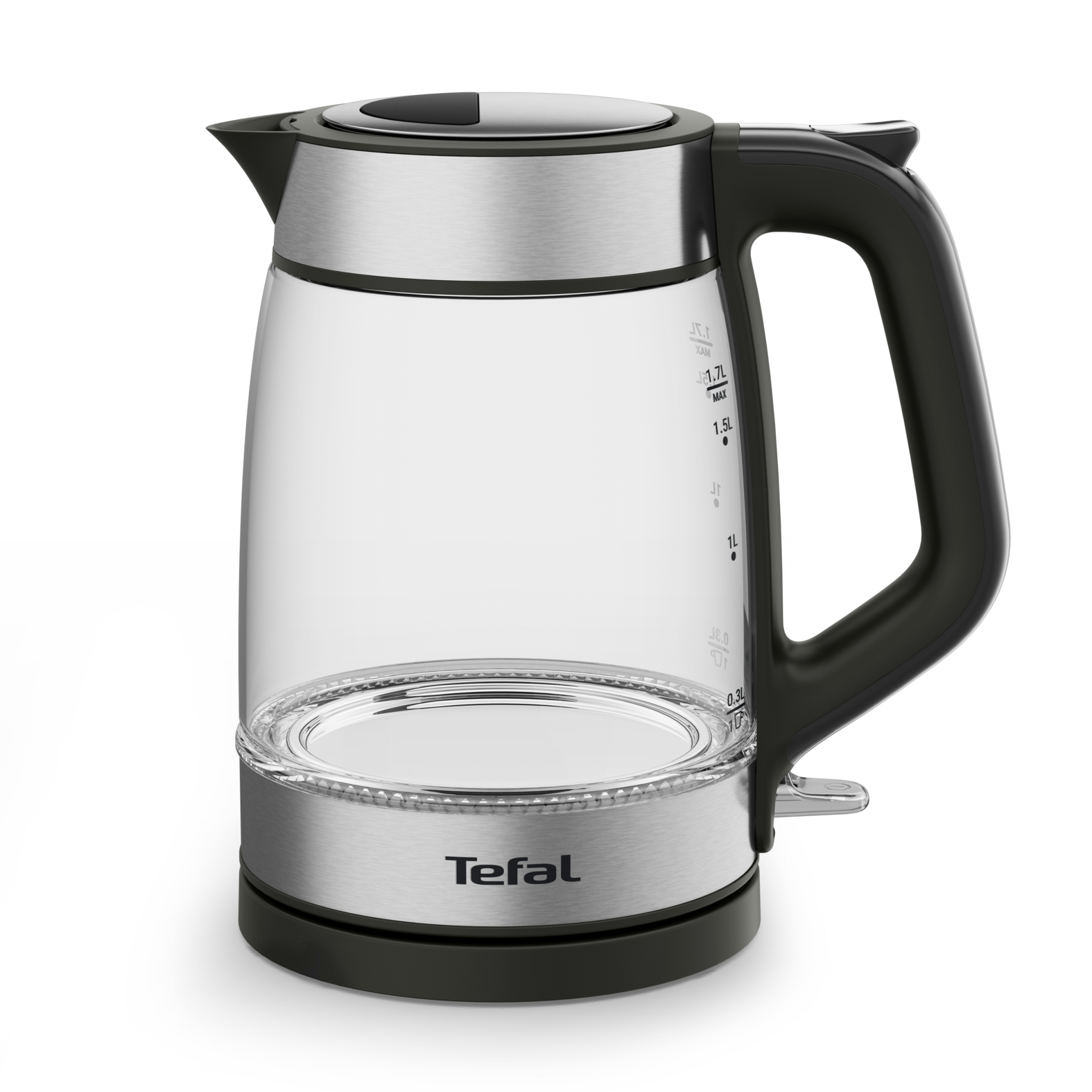 Tefal KI6058 Morning 1,7 L Glas-Wasserkocher schwarz (KI6058)