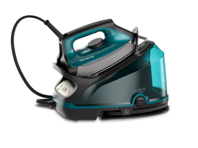 Rowenta DG7623 2200 W 1,1 l Microsteam 400 Grundplatte Schwarz - Blau (DG7623)