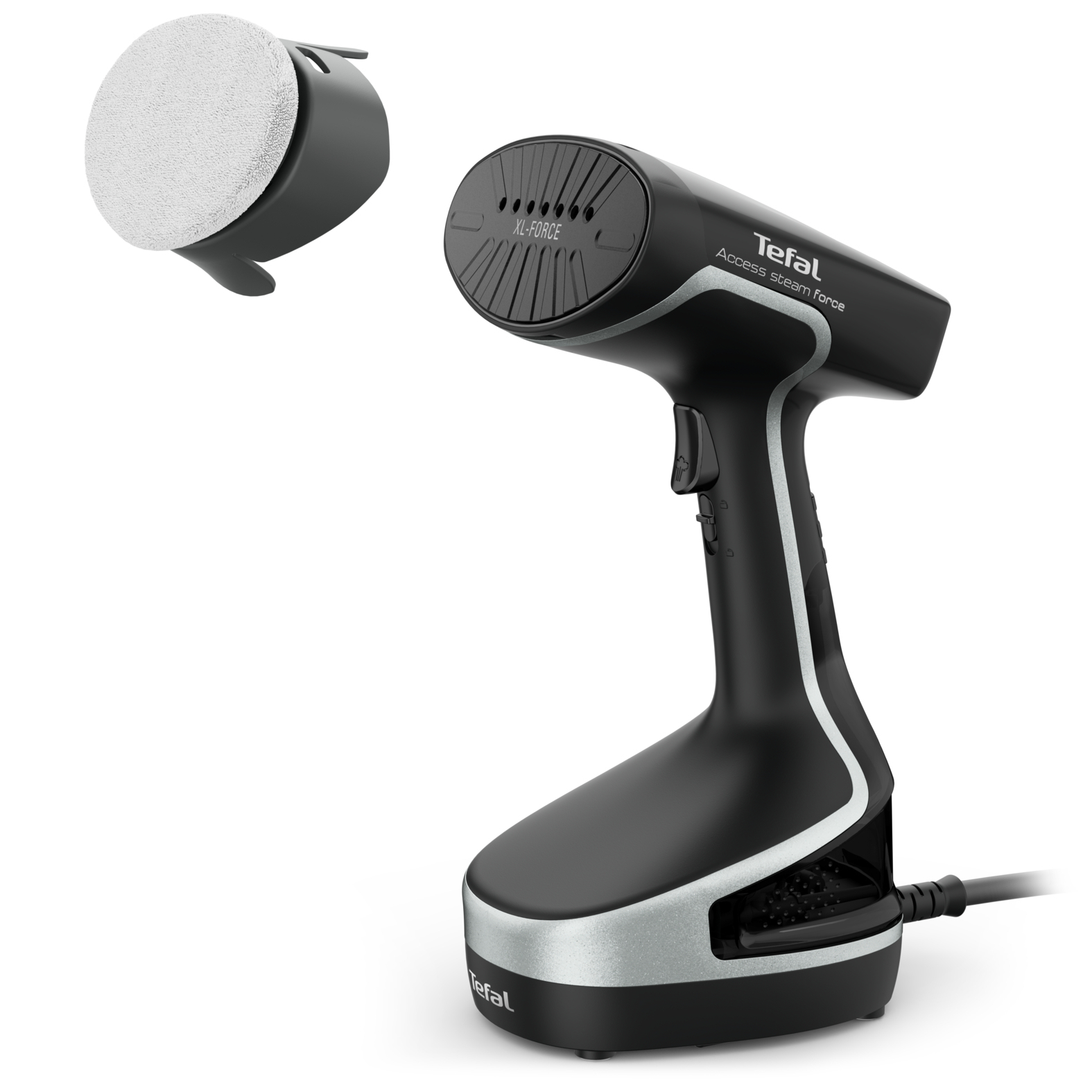 Tefal Acces Steam Force Access Steam Force DT8270 - Tragbare Dampfbürste - 0,2 l - 0,42 min - Schwarz - Tasten - 90 g/min (DT8270E1)