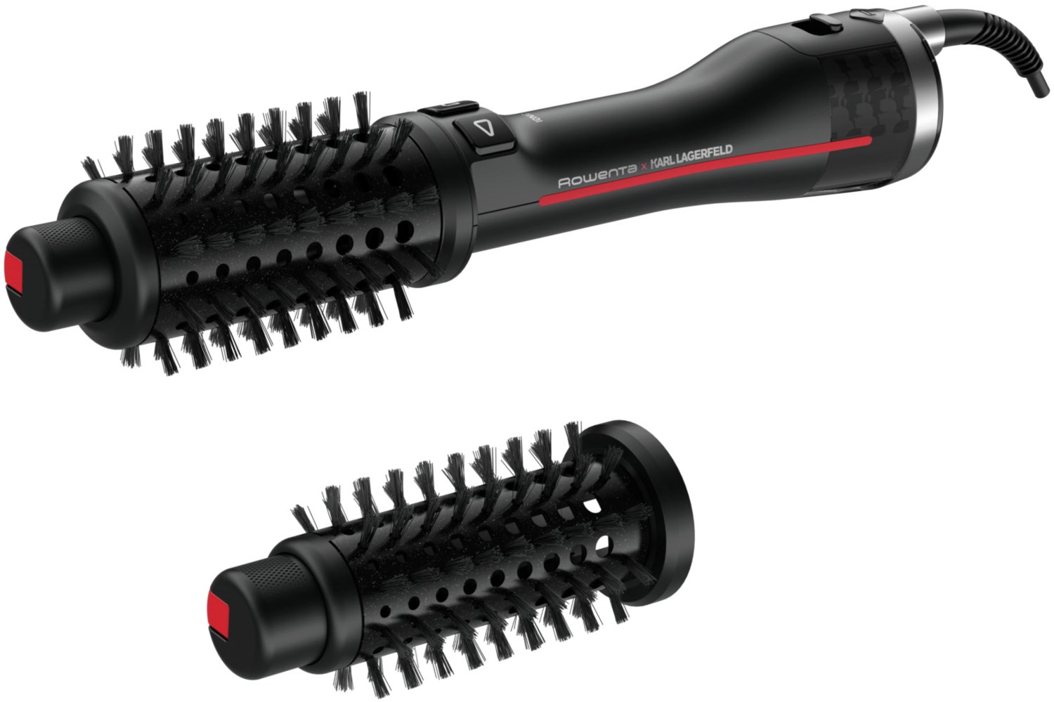CF961L K/Pro Stylist Warmluft-Stylingbürste schwarz/weiß/rot