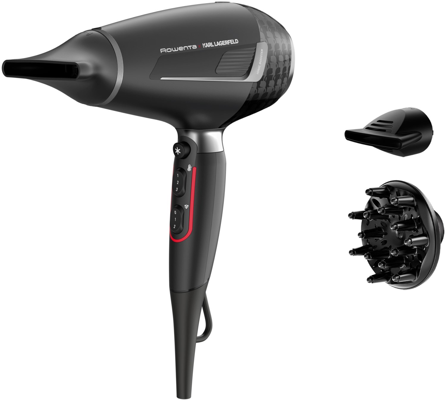CV887L K/Pro Stylist Haartrockner schwarz/weiß/rot