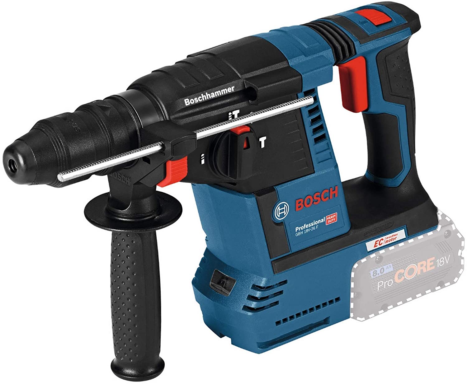 Bosch Akku-Bohrhammer GBH 18V-26 F mit SDS-Plus ohne Akku ohne Lader im Karton (0611910000)