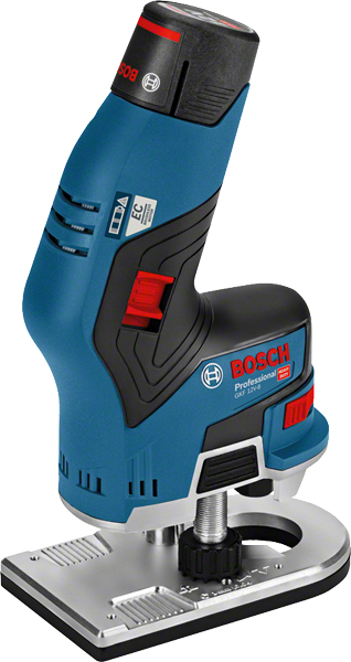 BOSCH Professional GKF 12V-8 Akku-Kantenfräse 12,0 V, mit 2 Akkus
